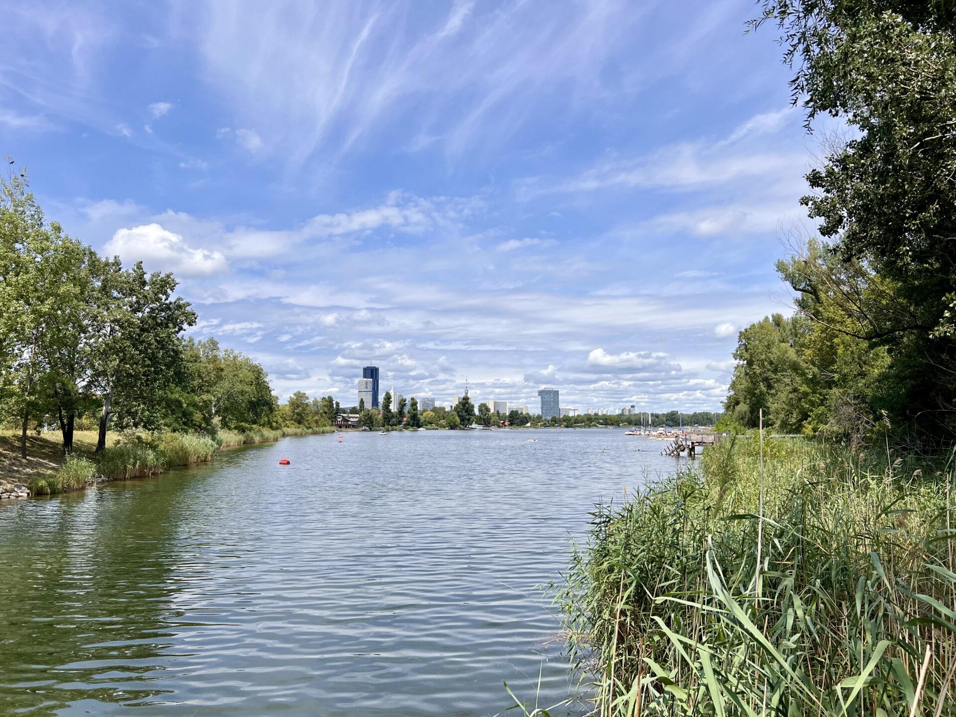 Postkarten Idylle Alte Donau Wien